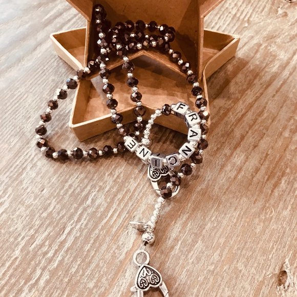 Face Mask Holder Bead Necklace Lanyard Personalize - Picture 4 of 7